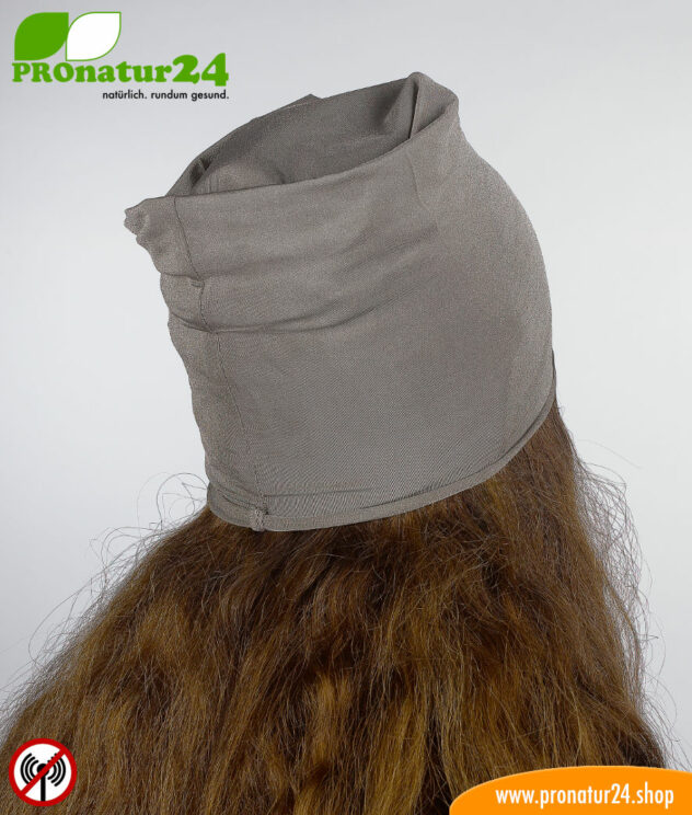 Shielding helmet/headscarf/headgear TKE against electrosmog from radio (mobile radio, WLAN, LTE…)