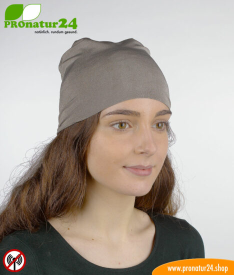 Shielding helmet/headscarf/headgear TKE against electrosmog from radio (mobile radio, WLAN, LTE…)