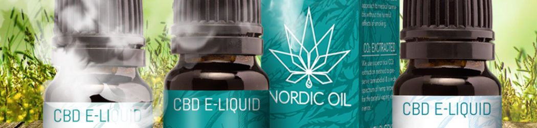 CBD E-Liquid from Nordic Oil in Scandinavia. Thought for the e-cigarette and e-whistle. Also suitable for non-smoking as nicotine free.