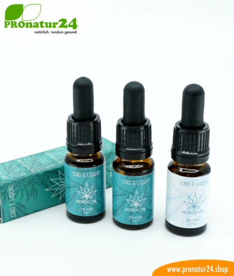 CBD E-LIQUID of cannabis plant in 3 variants. Without THC. For e-cigarettes and electric pipes. Suitable for nonsmokers!