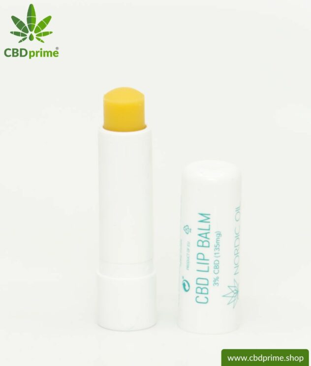 CBD LIP BALM with 3% CBD. Nourishing lipstick or lip balm for brittle, chapped lips with the power of the cannabis plant.