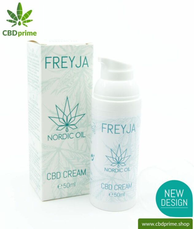 FREYJA CBD skin cream. Supports and helps with ECM (eczema / skin inflammation) with the power of the cannabis plant. Vegan.