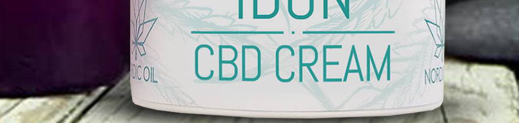 IDUN CBD moisturizer. Skin cream for optimal hydration with the power of cannabis plant. Without THC. Vegan.