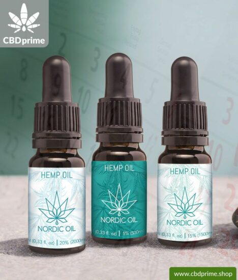 Hemp oil with CBD in subscription