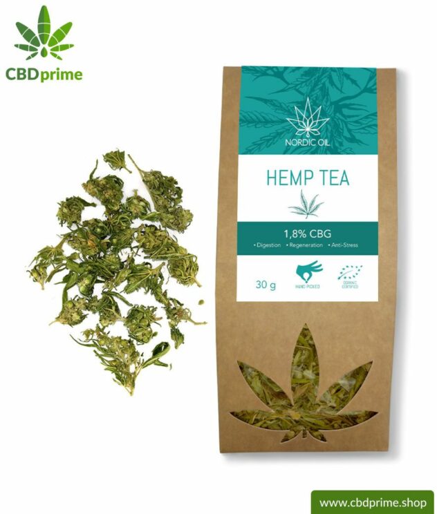 CBG hemp tea, 30 grams with 1.8 % cannabigerol share