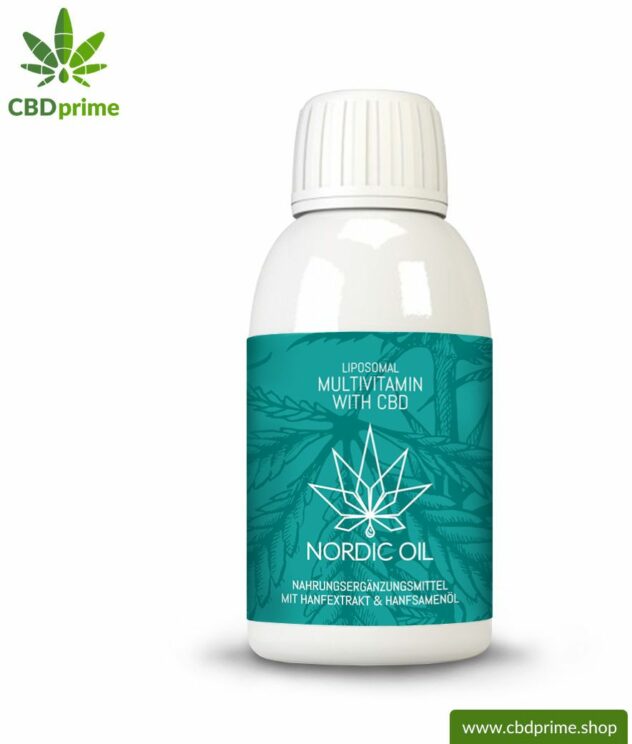 Liposomal multivitamin with CBD (90 mg CBD). Ideal for one month with 30 servings of 3 mg CBD each.