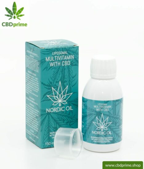Liposomal multivitamin with CBD (90 mg CBD). Ideal for one month with 30 servings of 3 mg CBD each.