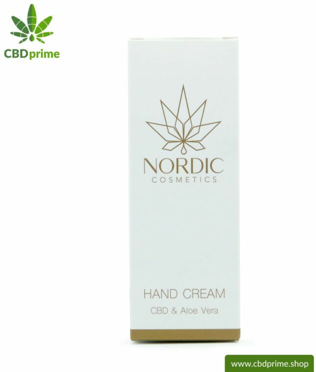 CBD & Aloe Vera hand cream from Nordic Cosmetics™. Pamper and care PUR for stressed and dry skin! VEGAN.