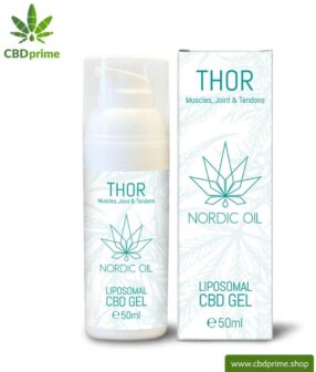 THOR CBD Gel. Liposomal CBD gel for muscles, joints and tendons. Also ideal for on the way!