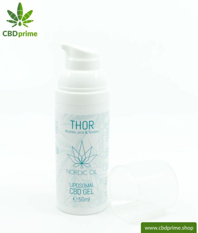 THOR CBD Gel. Liposomal CBD gel for muscles, joints and tendons. Also ideal for on the way!
