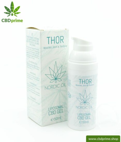 THOR CBD Gel. Liposomal CBD gel for muscles, joints and tendons. Also ideal for on the way!