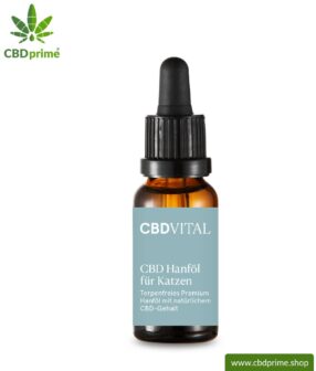 CBD hemp oil for cats | Positive effect for your cat with 2.1% CBD | Organically produced by CBD VITAL. Vegan